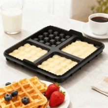 2‑Pack Silicone Waffle Molds, Non‑Stick Air Fryer Waffle Baking Mold, Heat‑Resistant Bakeware For Air Fryer & Oven, Kitchen Baking Accessories - View 6
