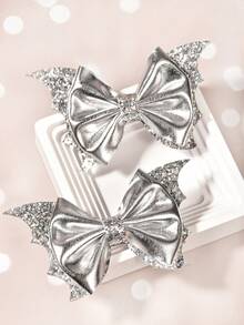Anime Shiny Sequin Bat Wing Hair Clips For Party Masquerade Gift,Halloween - Multicolor - View 5