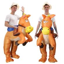 Riding Horse Inflatable Costume Halloween Show Costume Funny Animal Ride Walking Jazz Horse Inflatable Costume - Multicolor - View 11