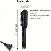 RAF Straightening Comb, Hair Straightener, Negative Ion Volumizing Curler And Straightener For Creating Voluminous Hairstyles And Achieving Straight Hair Effects. Heat Resistant Design. Home, Office, Dorm, Hair Styling Tool - View 10
