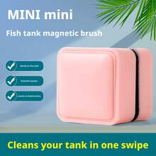 Mini Aquarium Algae Scraper - Double-Sided Fish Tank Glass Cleaning Brush, Magnetic And Handheld Brushes, Suitable For Small Fish Tanks, Effectively Removes Algae And Stains - View 4