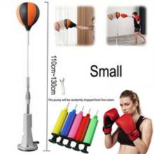1 Set Indoor Boxing Reaction Ball, Upgraded Indoor Boxing Reaction Ball. Reinforced Fiber Leather Surface Standing Speed Ball - Provides Powerful Boxing And Fitness Training For Adults, Teens And Seniors. Adjustable Size For Reaction Training. Boxing Reflex Speed Ball, Adjustable Height Freestanding Punching Ball With Suction Cup Base, Home Gym Boxing Reaction Training Equipment, Standing Speed Ball With Strong Suction Cup, Suitable For Adult Boxing Training And Fitness. Comes With All-Terrain Suction Base, Equipped With Wrench And Air Pump - Multicolor - View 15