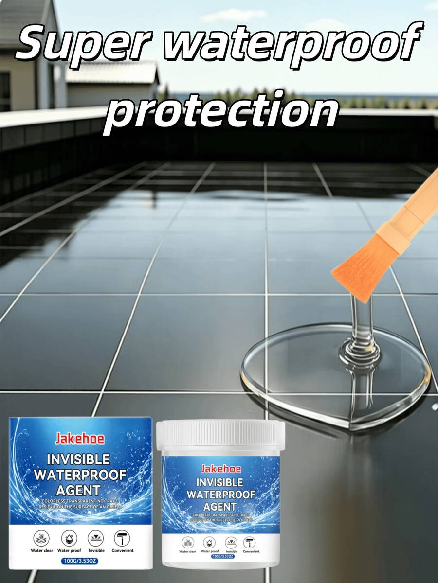 Invisible Waterproof Sealant, Transparent Insulating Sealant, Long-Lasting, High-Temperature Resistant, Easy To Use Glue, Suitable For Wood, Cement, Brick And Stone, Common Household Use, Convenient And Fast, Practical Gift For Family And Friends For Repair And Maintenance, Randomly Sent New Or Old Version
