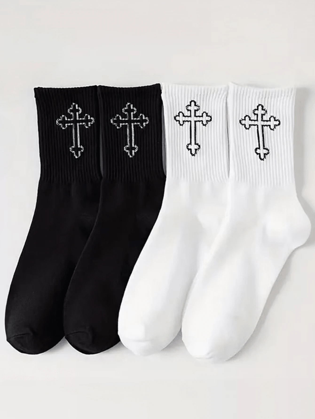 1/2/4/5/8/10/20 Pairs[Sports Lover Essential]Men's Mid-Calf Sports Socks | Breathable & Moisture-Wicking | High Elasticity | Striped Color Block Design | Comfortable Must-Have | Limited Time Offer, Suitable For Daily Outfit, Fall - Multicolor - View 1