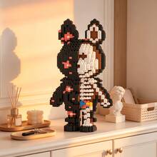 This 1597-Piece Building Block Assembly Of A Skull Starry Sky Rabbit Bear Is Adorable And Cute, Making It A Perfect Gift And An Excellent Choice For Couples And Parents. The Assembly Difficulty Is Relatively High. It Is A Perfect Gift For Christmas, Halloween, And The Back-To-School Season. - Multicolor - View 13