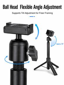 120cm Magnetic Quick Release Action Camera Selfie Stick Tripod, 6-Section Aluminum Alloy + PC Telescopic Pole With Adjustable Ball Head Mount And Built-In 1/4" Screw Interface, Compatible With DJI Osmo Action 5 Pro/4/3, Suitable For Vlog, Travel And Outdoor Shooting - View 5