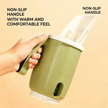 Cat Litter Scoop With Built-In Storage Box, Large Capacity Waste Storage Space, Space-Saving And Clutter-Free, Easy To Clean Cat Litter Scoop, Suitable For Cats, Durable Pet Litter Box Accessory, Suitable For Indoor Cats, Multi-Functional Sifting Scoop With Container, No Leakage And No Odor, Essential Cat Care Tool (Color May Vary Slightly) - View 3