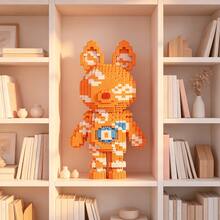 This 1597-Piece Building Block Assembly Of A Skull Starry Sky Rabbit Bear Is Adorable And Cute, Making It A Perfect Gift And An Excellent Choice For Couples And Parents. The Assembly Difficulty Is Relatively High. It Is A Perfect Gift For Christmas, Halloween, And The Back-To-School Season. - Multicolor - View 11