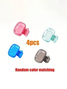 2/4/8pcs Portable Toothbrush Head Covers, Plastic Material, Size 4.5cm/1.8in | Ideal For Travel Essential Toothbrush Covers | Portable Plastic Toothbrush Case With Easy Open And Close Storage Box - Transparent Blue Protective Cover, Bathroom Accessory Essential For Home And Travel, Alcohol-Free - Multicolor - View 20