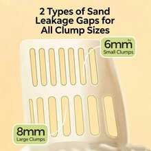 Cat Litter Scoop With Built-In Storage Box, Large Capacity Waste Storage Space, Space-Saving And Clutter-Free, Easy To Clean Cat Litter Scoop, Suitable For Cats, Durable Pet Litter Box Accessory, Suitable For Indoor Cats, Multi-Functional Sifting Scoop With Container, No Leakage And No Odor, Essential Cat Care Tool (Color May Vary Slightly) - View 2