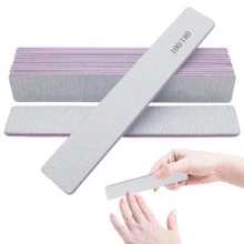 Nail File Double-Sided Professional Reusable Sandpaper Board Suitable For Acrylic Nail Tools - Multicolor - View 1