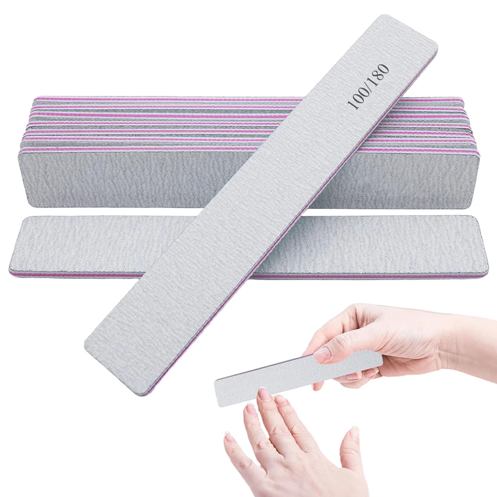 Nail File Double-Sided Professional Reusable Sandpaper Board Suitable For Acrylic Nail Tools - Multicolor - View 1