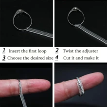 Ring Size Adjuster Set, Ring Cleaning Cloth, Fits Oversized Rings, Ring Anti-Slip Sleeve, Spiral Wrap Tightening Ring, Unisex; Adjust Ring Size Without Resizing - Multi-color - View 7