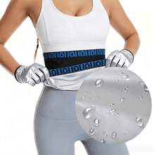 5 Sets PU Material Sauna Sweat-Absorbing Gloves + Socks + Waist Belt, Gloves Feature Sauna-Specific Heat Insulation, Anti-Cracking, Moisturizing, Smooth Coating And Enhanced Sweat-Absorbing Function, Suitable For Home Use - Multicolor - View 2