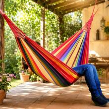 Portable Hammock Swing For Camping In The Garden - A - View 8