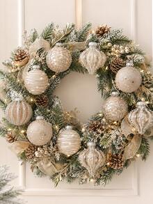 6pcs 3.15 Inch Clear Christmas Ball Ornaments Set, Shatterproof Hanging Decorations For Christmas Tree, Home, Wedding, Party, Office Decor (Blue) - Champagne - View 7