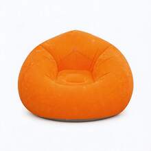 1pc Portable Inflatable Outdoor Leisure Chair, Soft Comfortable Spherical Bean Bag Chair, Breathable PVC, Modern Lightweight Compact Foldable Inflatable Sofa For Living Room, Balcony, Camping - Multicolor - View 27