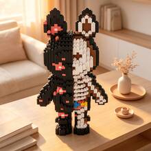 This 1597-Piece Building Block Assembly Of A Skull Starry Sky Rabbit Bear Is Adorable And Cute, Making It A Perfect Gift And An Excellent Choice For Couples And Parents. The Assembly Difficulty Is Relatively High. It Is A Perfect Gift For Christmas, Halloween, And The Back-To-School Season. - Multicolor - View 4