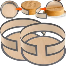 2/4pcs Non-Stick Silicone Baking Mats, Reusable High-Temperature Resistant Baking Pads, Suitable For Cookies, Macarons, Bread, Cakes, Effectively Prevent Cake Sticking, Fully Protect Cake Sides And Bottom, Dedicated Baking Tool For Home Oven Cheesecake, Macarons, Pizza, Silicone Material Easy To Clean And Release, Home DIY Dessert Cookie Baking Non-Stick Mat, Essential Baking Accessory For Beginners - Multicolor - View 13