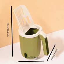 Cat Litter Scoop With Built-In Storage Box, Large Capacity Waste Storage Space, Space-Saving And Clutter-Free, Easy To Clean Cat Litter Scoop, Suitable For Cats, Durable Pet Litter Box Accessory, Suitable For Indoor Cats, Multi-Functional Sifting Scoop With Container, No Leakage And No Odor, Essential Cat Care Tool (Color May Vary Slightly) - View 6