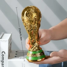 FIFA 世界盃獎盃，適用於加拿大、墨西哥、美國活動 - 樹脂足球獎盃，附標誌性獎盃與獎盃人物，球迷收藏展示，生日派對裝飾，辦公室展示禮品 - 查看 13