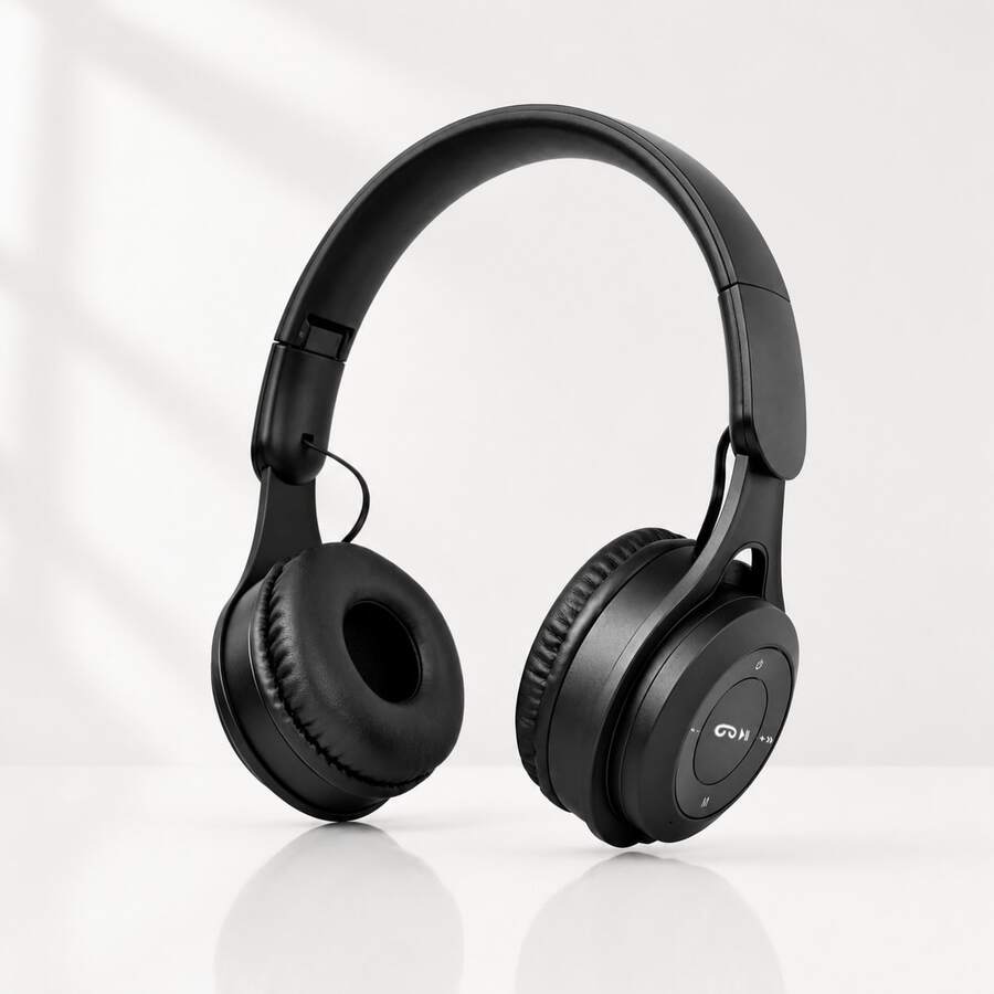Wireless Bluetooth Over-Ear Headphones, Stylish Design, Bluetooth 5.4 Smart Connection, High-Definition Stereo Sound, 40mm Large Dynamic Driver, Powerful Bass Experience, Built-In Microphone For HD Calls, Comfortable Protein Leather Ear Pads, Long-Wear Without Pressure, Adjustable Headband Design, Foldable And Portable, Type-C Fast Charging, Long Battery Life Music Playback, Compatible With Phones, Tablets And Multiple Devices