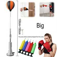 1 Set Indoor Boxing Reaction Ball, Upgraded Indoor Boxing Reaction Ball. Reinforced Fiber Leather Surface Standing Speed Ball - Provides Powerful Boxing And Fitness Training For Adults, Teens And Seniors. Adjustable Size For Reaction Training. Boxing Reflex Speed Ball, Adjustable Height Freestanding Punching Ball With Suction Cup Base, Home Gym Boxing Reaction Training Equipment, Standing Speed Ball With Strong Suction Cup, Suitable For Adult Boxing Training And Fitness. Comes With All-Terrain Suction Base, Equipped With Wrench And Air Pump - Multicolor - View 14