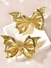 Anime Shiny Sequin Bat Wing Hair Clips For Party Masquerade Gift,Halloween - Multicolor - View 4