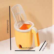 Cat Litter Scoop With Built-In Storage Box, Large Capacity Waste Storage Space, Space-Saving And Clutter-Free, Easy To Clean Cat Litter Scoop, Suitable For Cats, Durable Pet Litter Box Accessory, Suitable For Indoor Cats, Multi-Functional Sifting Scoop With Container, No Leakage And No Odor, Essential Cat Care Tool (Color May Vary Slightly) - View 9