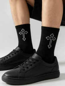 1/2/4/5/8/10/20 Pairs[Sports Lover Essential]Men's Mid-Calf Sports Socks | Breathable & Moisture-Wicking | High Elasticity | Striped Color Block Design | Comfortable Must-Have | Limited Time Offer, Suitable For Daily Outfit, Fall - Multicolor - View 3