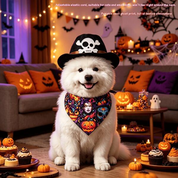 1 Set Halloween Pet Costume - Adjustable, Comfortable Fit, Soft And Lightweight, Suitable For Cats And Dogs, Small Dogs And Adult Cats. The Perfect Holiday Gift For Your Beloved Pet