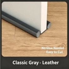 1pc Multifunctional Leather Door Seal Strip, Windproof, Soundproof, Waterproof, Insect-Proof, Self-Adhesive Door Draft Stopper, Essential Home Door Seal Strip - View 15