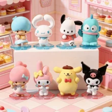 1pc Sanrio Character Colorful Food Series Blind Box, Dessert Theme Figurine, Cute Dessert Atmosphere, Delicate Texture, Home Decor, Desktop Decoration, Holiday Gift, Exclusive For Sanrio Fans (1pc Randomly Shipped) - Multicolor - View 2