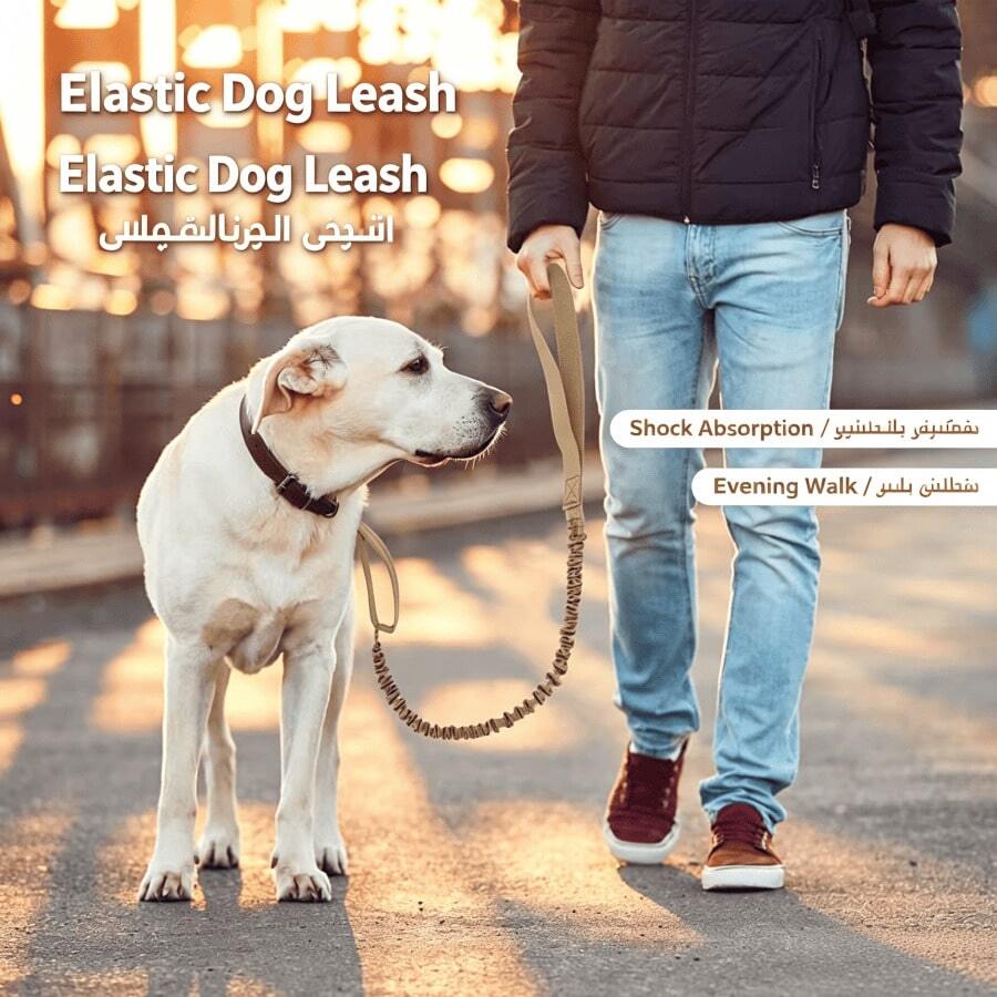 Conjunto de Coleira e Guia de Nylon Ajustável para Cachorro, Equipamento de Passeio Anti-Puxão Resistente de Cor Sólida, Durável para Cães Pequenos, Médios e Grandes, Passeio Diário, Caminhada e Treinamento de Cães - Multicolorido - Visão 1