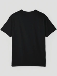 Men T-Shirts - 黑色 - 查看 2