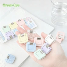 Set de 6 piezas - Clips mini multifuncionales - Clips de papel lindos, clips para notas, organizadores de exámenes/archivos, suministros de oficina, papelería de moda, clips de fijación confiables, esenciales para trabajadores de oficina - cuadrado - Ver 16