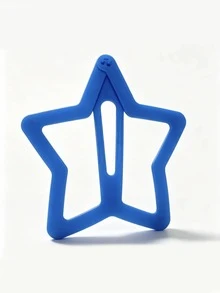 1pc Oversized Hollow Star Hair Clip, Giant Five-Pointed Star Hair Clip, Y2K Style Back Of Head Hair Clip, Unique Exaggerated Hair Accessory - Blue - View 4