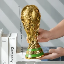 FIFA 世界盃獎盃，適用於加拿大、墨西哥、美國活動 - 樹脂足球獎盃，附標誌性獎盃與獎盃人物，球迷收藏展示，生日派對裝飾，辦公室展示禮品 - 查看 15