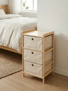 Solid‑Wood Frame Fabric Storage Cabinet. Pull‑Out Fabric Drawers For Dust‑Proof Storage. Two Height Options Available. Space‑Saving And Easy To Assemble. Suitable For Both Bedrooms And Living Rooms. - Multiple Specifications - View 8
