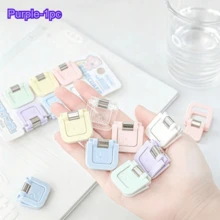Set de 6 piezas - Clips mini multifuncionales - Clips de papel lindos, clips para notas, organizadores de exámenes/archivos, suministros de oficina, papelería de moda, clips de fijación confiables, esenciales para trabajadores de oficina - cuadrado - Ver 17
