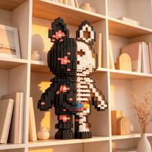 This 1597-Piece Building Block Assembly Of A Skull Starry Sky Rabbit Bear Is Adorable And Cute, Making It A Perfect Gift And An Excellent Choice For Couples And Parents. The Assembly Difficulty Is Relatively High. It Is A Perfect Gift For Christmas, Halloween, And The Back-To-School Season. - Multicolor - View 5