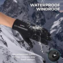 Unisex Winter Gloves, Warm And Comfortable, Touchscreen Compatible, Soft And Smooth Lining, Silicone Anti-Slip Grip, Suitable For Running, Hiking, Driving And Outdoor Sports - Zipper Style - View 5