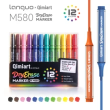 1pc Whiteboard Marker, Colorful, Refillable, Large Capacity, Erasable, Thick Round Tip, For Teacher Whiteboard, Student Drawing And Writing - Multicolor - View 10