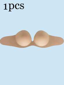 1pc Invisible Strapless Adhesive Push-Up Bra, Seamless Tank Top Style Bra, Silicone Breast Pads, Women's Lingerie And Underwear Accessories - Multicolor - View 16