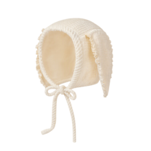 1pc Cute Rabbit Ear Corduroy Lace Decor Baby Beanie Hat, Ear Protection Newborn Cap For Autumn/Winter, Suitable For Daily Home And Outdoor Wear - Ear - View 11