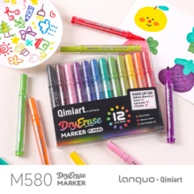 1pc Whiteboard Marker, Colorful, Refillable, Large Capacity, Erasable, Thick Round Tip, For Teacher Whiteboard, Student Drawing And Writing - Multicolor - View 3