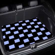 1pc Universal Car Trunk Mat, Plaid Pattern Trunk Protector Pad, Anti-Fouling Anti-Scratch Anti-Slip Diatomaceous Earth Cargo Mat, Multi-Model Universal, Car Cargo Mat, Vehicle Interior Floor Mat, Car Interior Accessories, Holiday Gift - Plaid - View 11