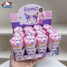SANRIO 1/3/6/12pcs Authentic Hello Kitty Random Blind Box, Cute Cartoon Detachable Latex Doll Decoration For Car, Computer Monitor, Home, Desktop, Special Gift For Family And Friends - Multicolor - View 2