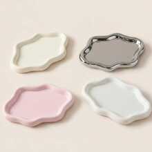 1pc Asymmetric Cloud-Shaped Tray - Nordic Style Jewelry Storage Tray, Jewelry Collection Decorative Storage Dish, Suitable For Keys, Earrings, Necklaces, Soap And Jewelry Display Tray. Perfect For Autumn Decor, Bedroom Decor - Multicolor - View 9