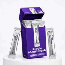 Purple Teeth Whitening Mouthwash, Alcohol Free Oral Rinse, 30 Seconds Color Correcting Formula, Fresh Mint Breath Care, Portable Daily Oral Care For Brighter Smile - Mint - View 8